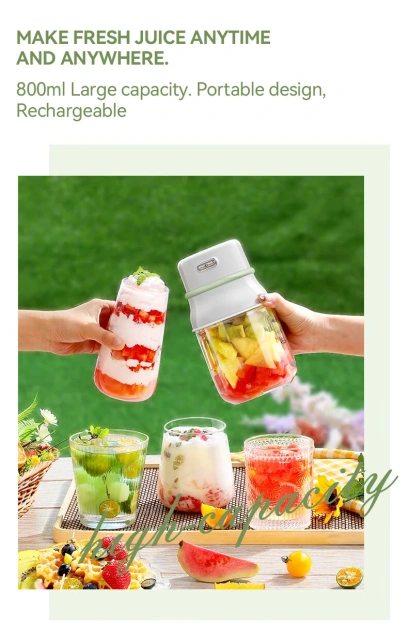 Rechargeable Bottle Blender Wireless Portable Blender Battery Powere