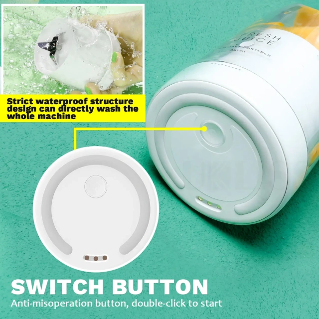 Portable Juicer USB Rechargeable Personal Mini Portable Blender