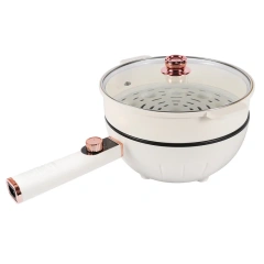 4 L Capacity Nonstick Coating Power Control Electric Multi Cooking Pot Hot Pot Cooker with Steamer