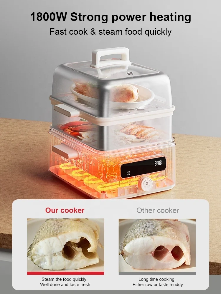 Electric Steamer Steam Cooker Multi-functional Hot Pot