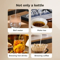 Electric Coffee Kettle Temperature Control Coffee and Tea Brewing Swan Neck Long Spout Kettle Cost-effective Coffee Kettle