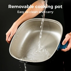 Hot Pot Cooker Yuanyang Pot Nonstick Coating Two-flavor Cooker