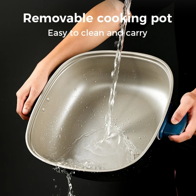 Hot Pot Cooker Yuanyang Pot Nonstick Coating Two-flavor Cooker