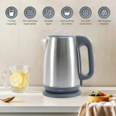 1.8L 304 stainless steel Electric Kettle for Home & Hotel & office