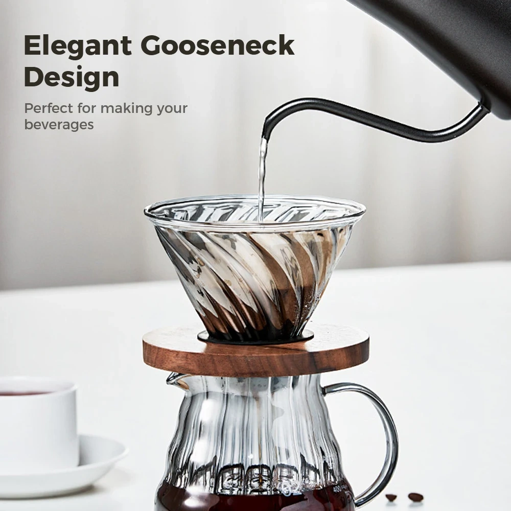 Electric Coffee Kettle Temperature Control Coffee and Tea Brewing Swan Neck Long Spout Kettle Cost-effective Coffee Kettle