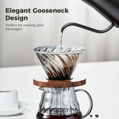 Electric Coffee Kettle Temperature Control Coffee and Tea Brewing Swan Neck Long Spout Kettle Cost-effective Coffee Kettle