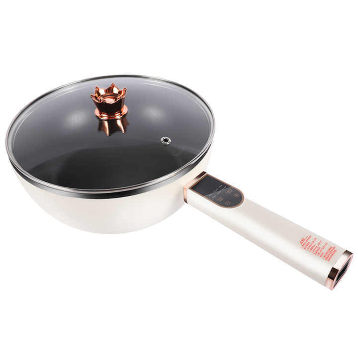 Long Handle Smart Electric Multi Cooker Hot Pot Nonstick Fry Pot Electric Skillet