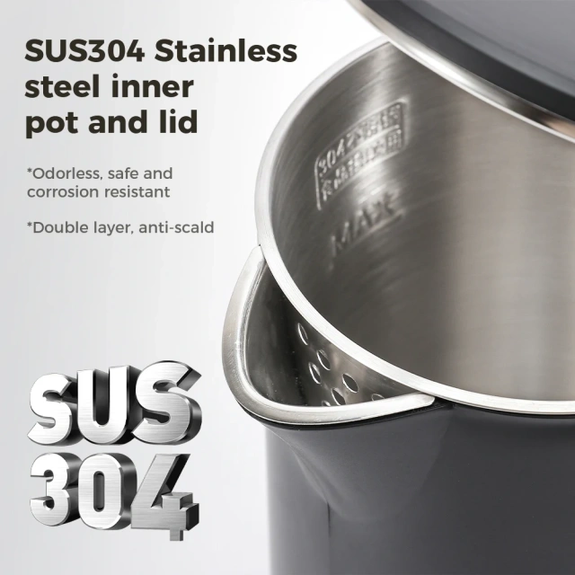 1.7L Hot Water Boiler SUS304 Stainless Steel Electric Kettle