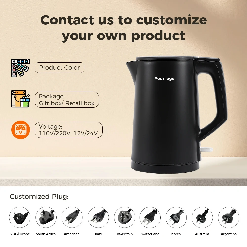 1.7L Hot Water Boiler SUS304 Stainless Steel Electric Kettle