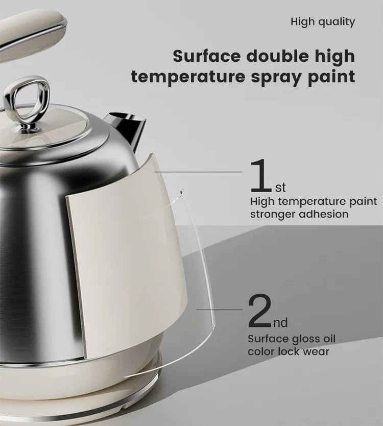 Electric Kettle SUS304 Stainless Steel Water Boiler Electric Teapot