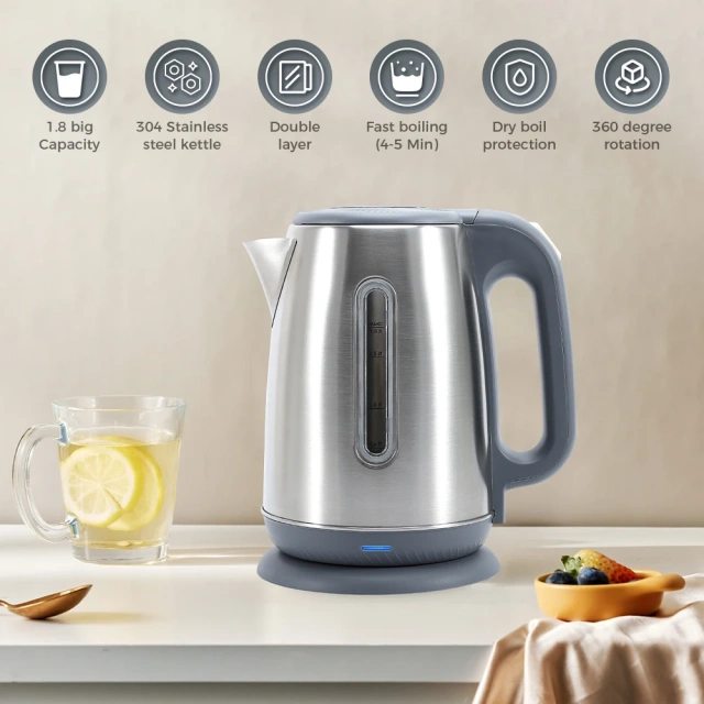 1.8L Stainless steel Electric Kettle water boiler
