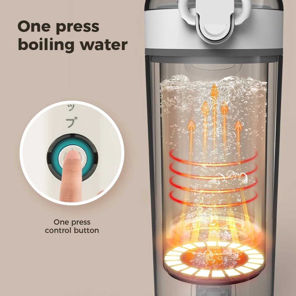 Electric Kettle Hot Water Boiler for Tea Portable Kettle for Trips
