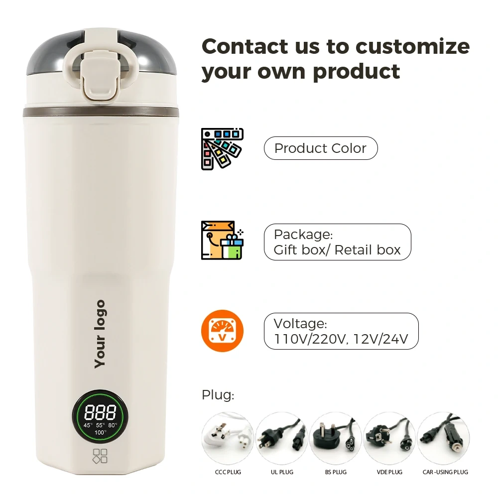 450ML Electric Portable Kettle Water Boiling Cup