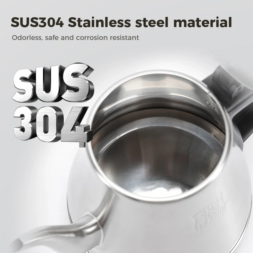 Stainless Steel Electric Water Kettle Fast Boil  Coffee&Tea Pot