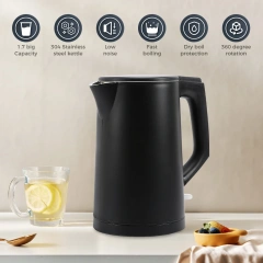 1.7L Hot Water Boiler SUS304 Stainless Steel Electric Kettle