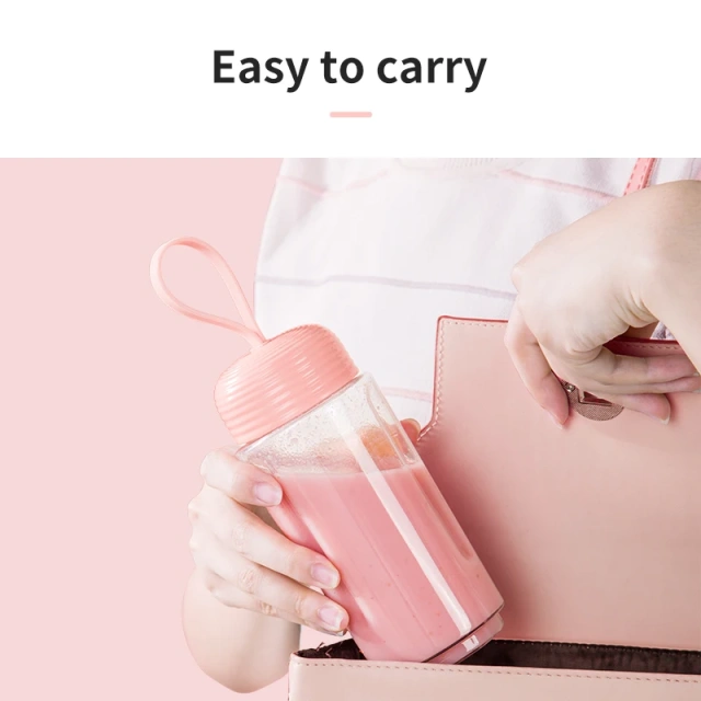 300ML Capacity Mini Portable USB Juice Blender Rechargeable Travel Battery Juicer