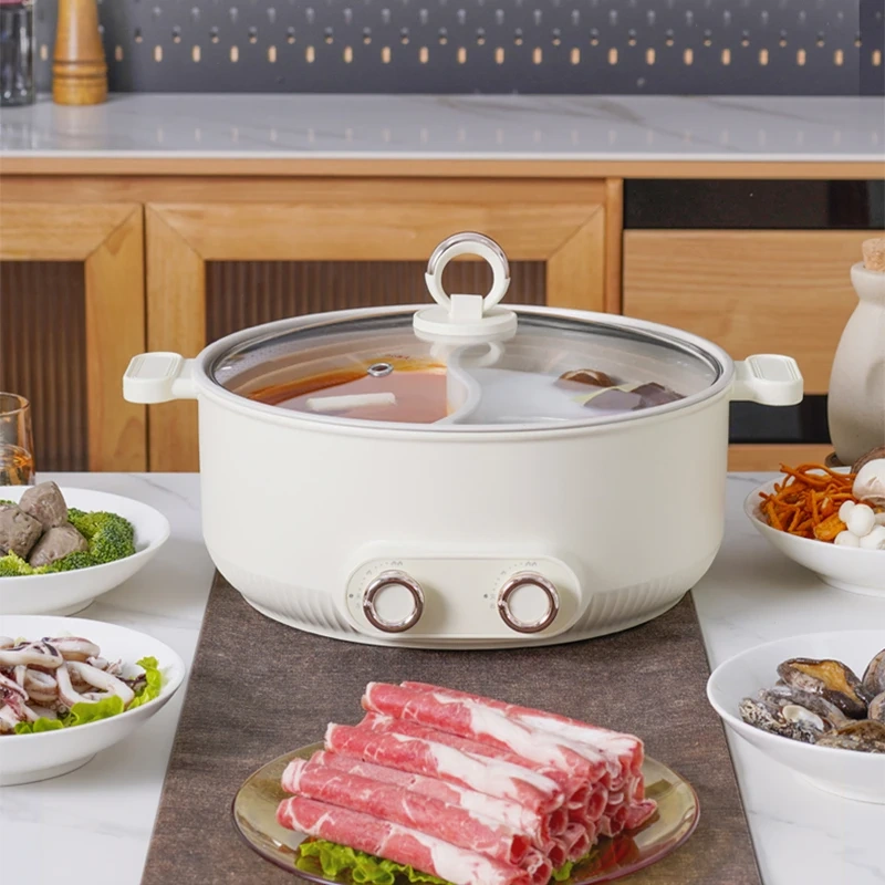 Yuan Yang Pot Electric Hot Pot with Semi-Separate Bowls