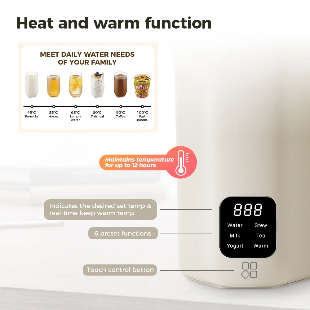 Smart Portable Electric Kettle Temperature Control Kettle