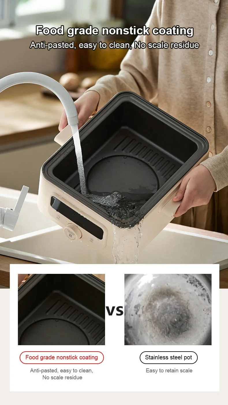 Electric Steamer Steam Cooker Multi-functional Hot Pot