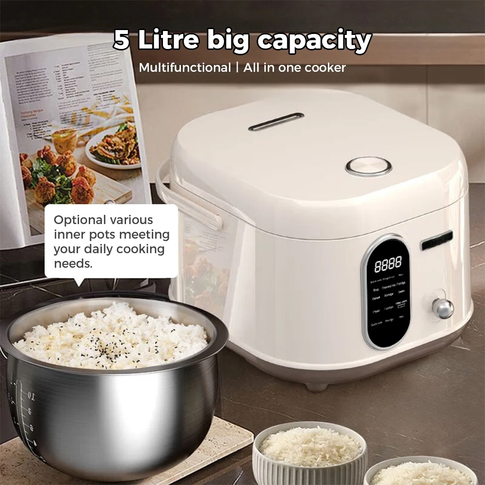 5L Rice Cooker Digital Electric Smart Rice Cookers