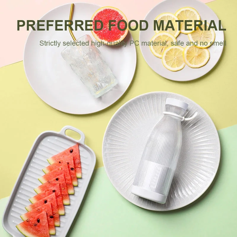 300ML Electric Mini Blender Small Size Rechargeable Portable Blender