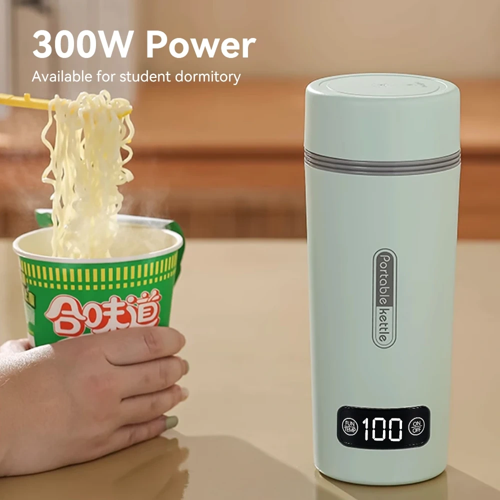 350ML Smart Portable Instant Kettle Heating Water Boiler Bottle