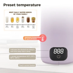 Digital Electric Kettle Fast Boiling Portable Kettle Travel Size
