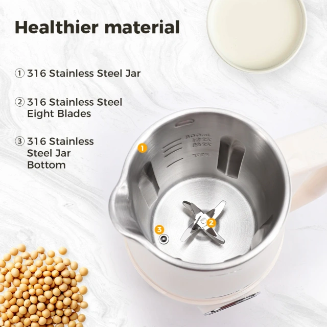Smart Nut Milk Maker Soy Milk Blender with Soundproof Cover
