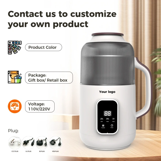 Soundproof Soy Milk Maker Nut Milk Maker Leak-Proof  Food Processor