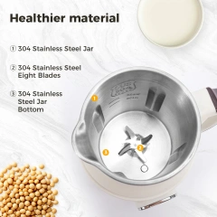 Soundproof Soy Milk Maker Nut Milk Maker Leak-Proof  Food Processor