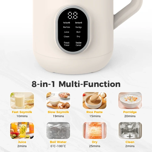 Smart Nut Milk Maker Soy Milk Blender with Soundproof Cover
