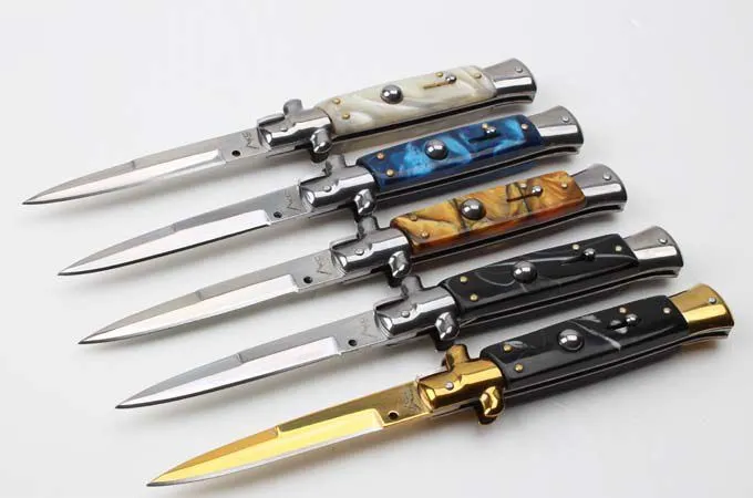 AKC The 9 Inch Auto Godfather Stiletto Mafia Folding knife