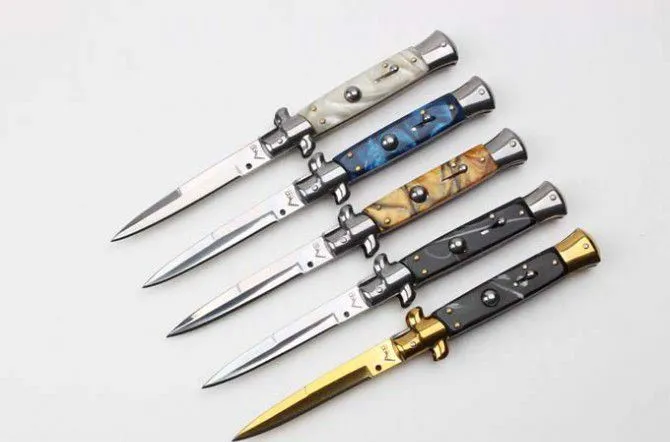 AKC The 9 Inch Auto Godfather Stiletto Mafia Folding knife