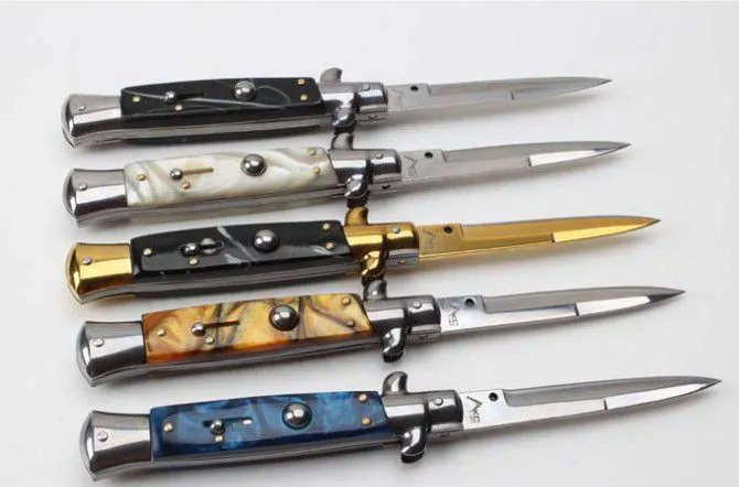 AKC The 9 Inch Auto Godfather Stiletto Mafia Folding knife