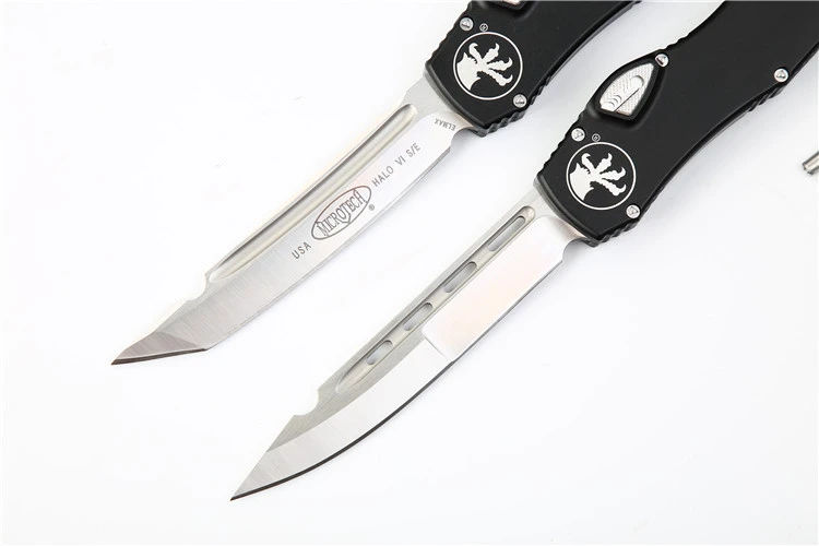 Microtech Customs Mafione 150-10  Halo VI Tanto OTF Automatic Knife
