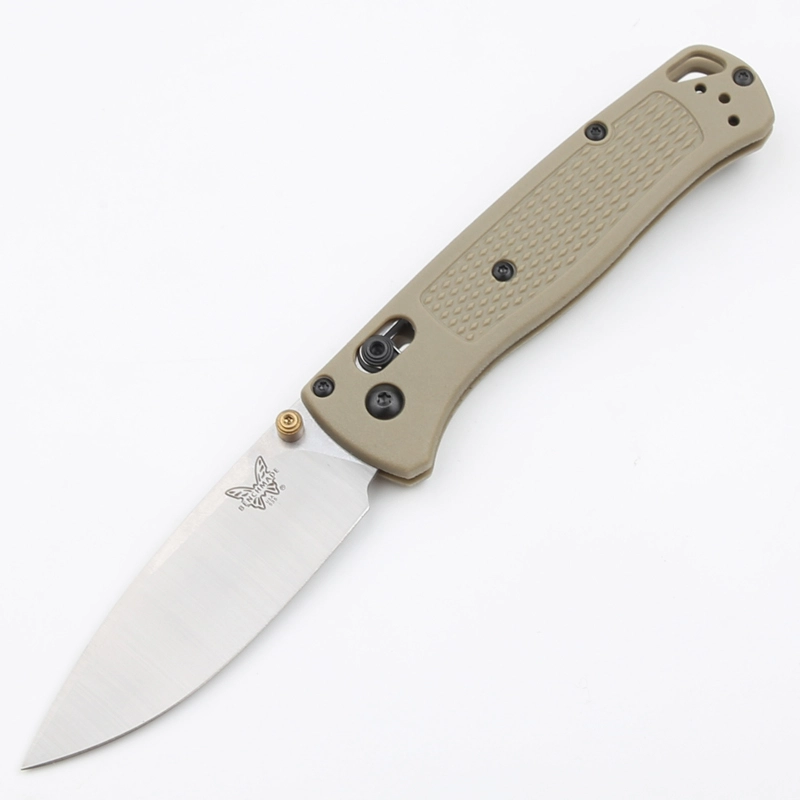 Benchmade 535 Bugout AXIS Folding Knife 3.24" S30V Satin Plain Blade, Grivory Handles
