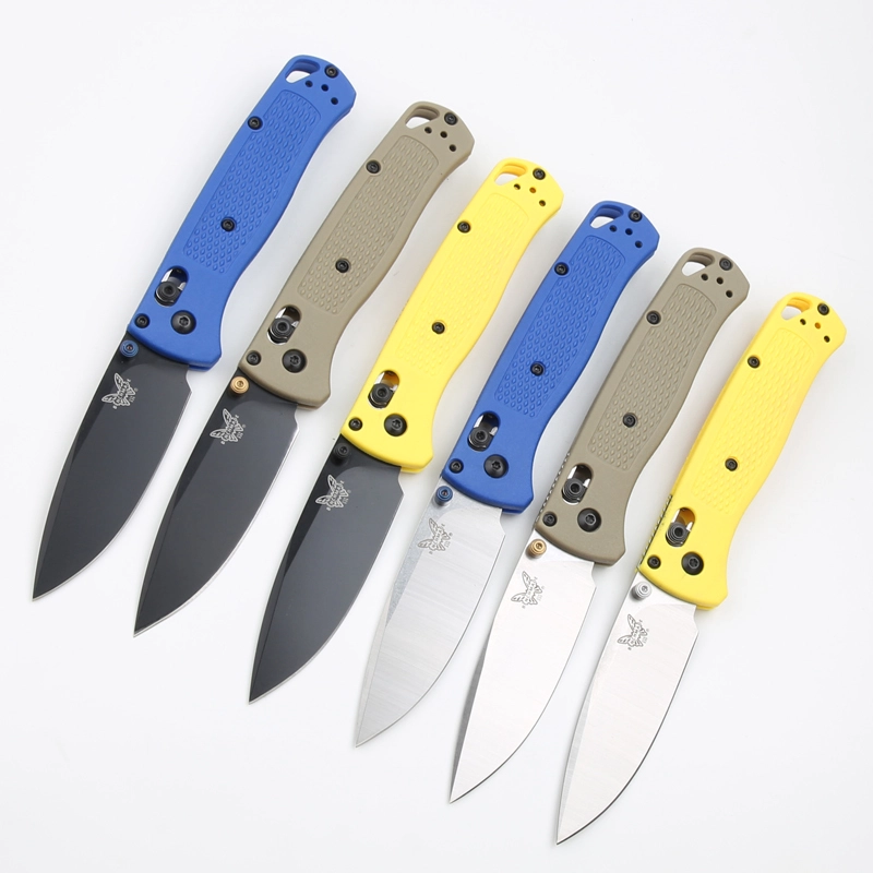 Benchmade 535 Bugout AXIS Folding Knife 3.24" S30V Satin Plain Blade, Grivory Handles