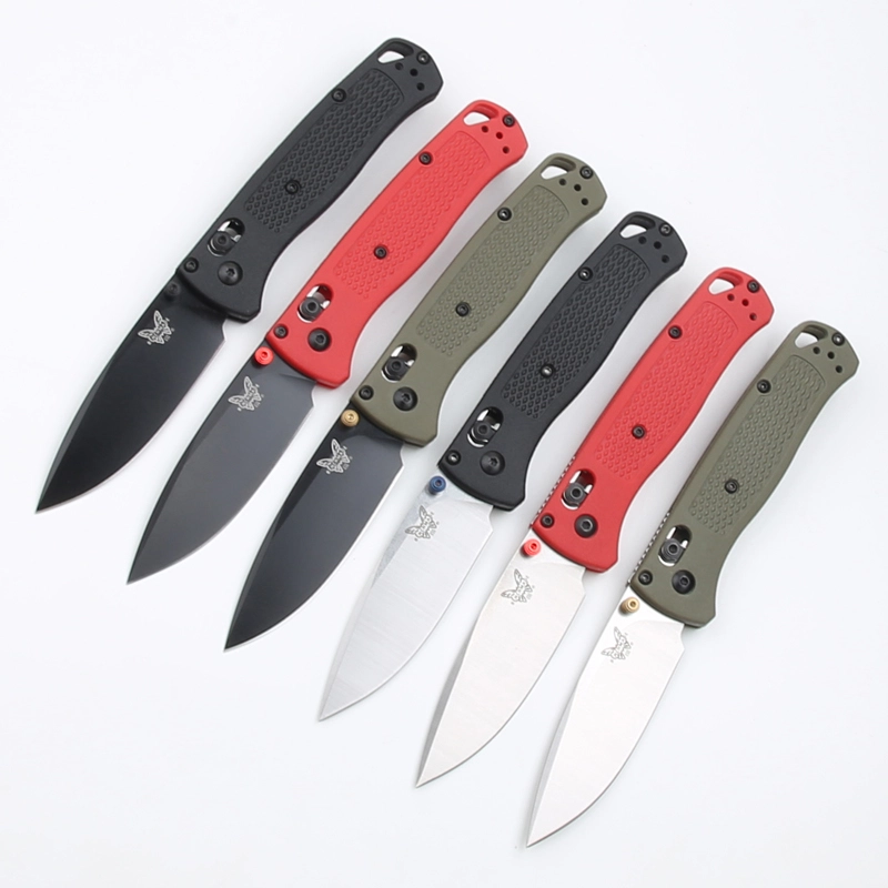 Benchmade 535 Bugout AXIS Folding Knife 3.24" S30V Satin Plain Blade, Grivory Handles