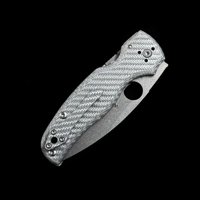 SPY C229 Carbon fiber 100% VG-10 Stone Wash blade Shaman Folding Knife