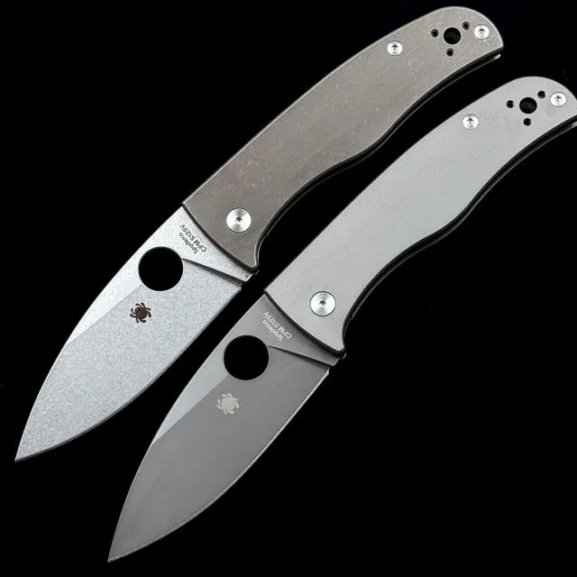 SPY C263TIP Bodacious Compression Titanium 100% S125V Blade Folding Knife