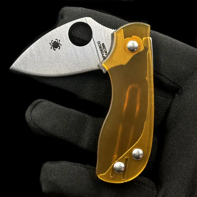 SPY C154PEI (non-locking) Squeak 100% 14C28N Folding Knife