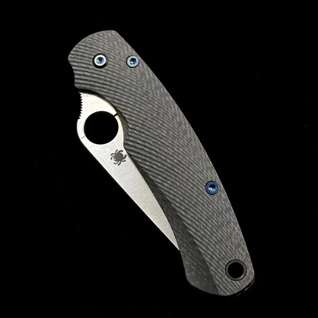 SPY Promotion 20PC C81 Carbon fiber 100%M390 Paramilitary 2 Folding Knife