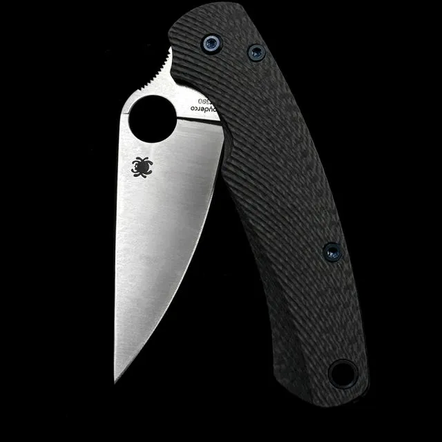 SPY Promotion 20PC C81 Carbon fiber 100%M390 Paramilitary 2 Folding Knife