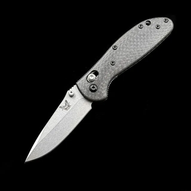 Benchmade BM MINI 555-1 556-1 Griptilian AXIS Bearing Carbon fiber handle Folding Knife