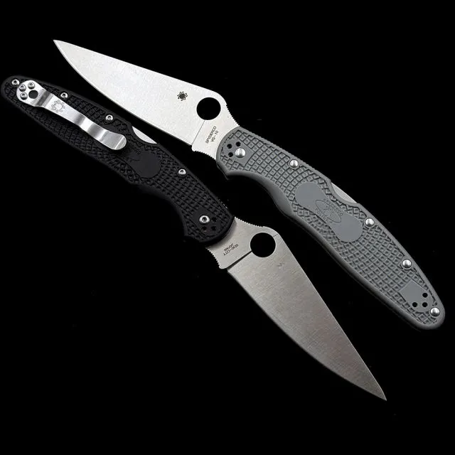 SPY C07 Police 4 Lightweight Folding Knife 4.39" VG10 /9cr18mov Blade, Black FRN Handles