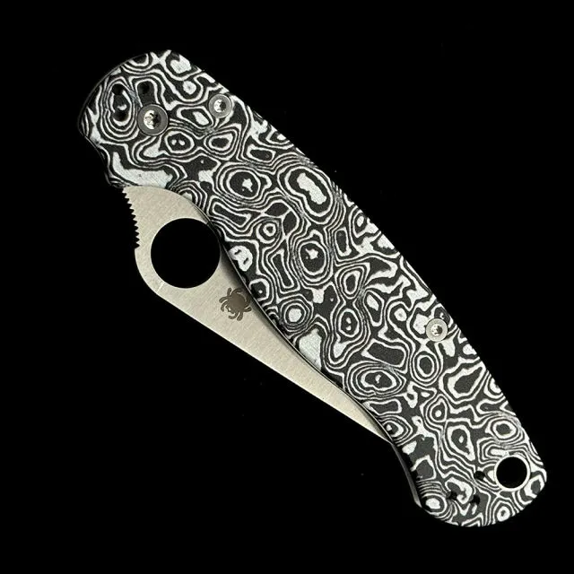 SPY 2025 NEW C81 Paramilitary 2 Aluminum Bearings Folding Knife