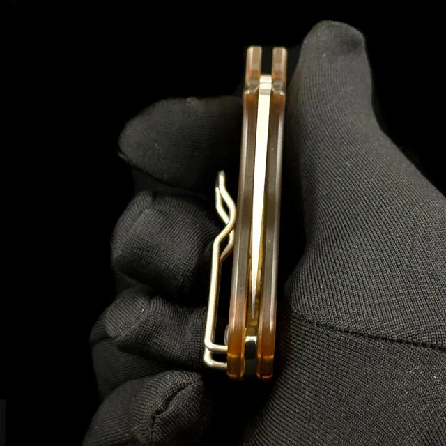 SPY C154PEI (non-locking) Squeak 100% 14C28N Folding Knife