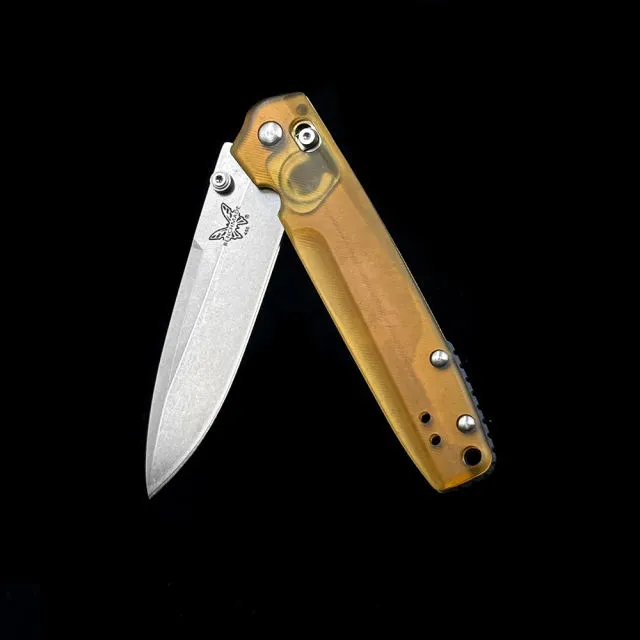 Benchmade BM 485 Valet Review PEI Handle 100% 9CR18MOV markM390 Folding Knife