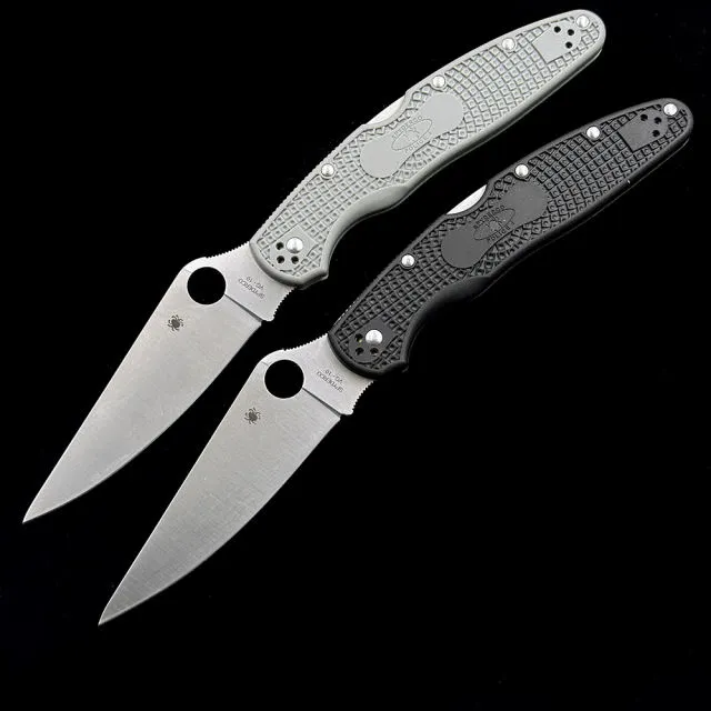 SPY C07 Police 4 Lightweight Folding Knife 4.39" VG10 /9cr18mov Blade, Black FRN Handles