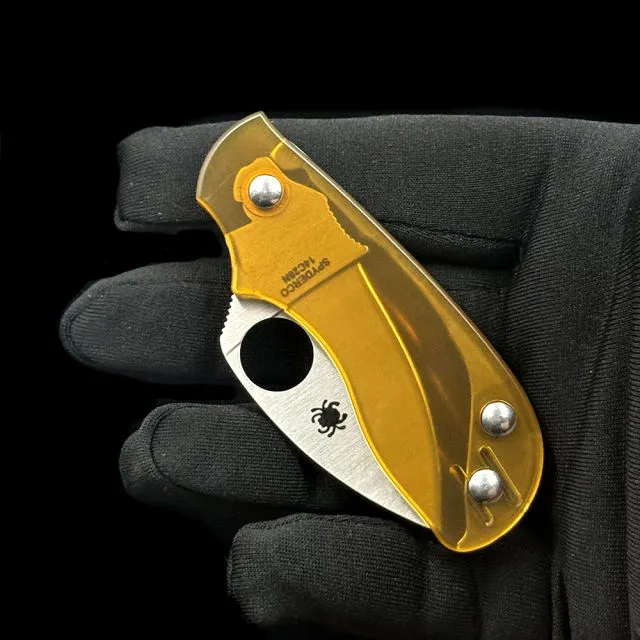 SPY C154PEI (non-locking) Squeak 100% 14C28N Folding Knife